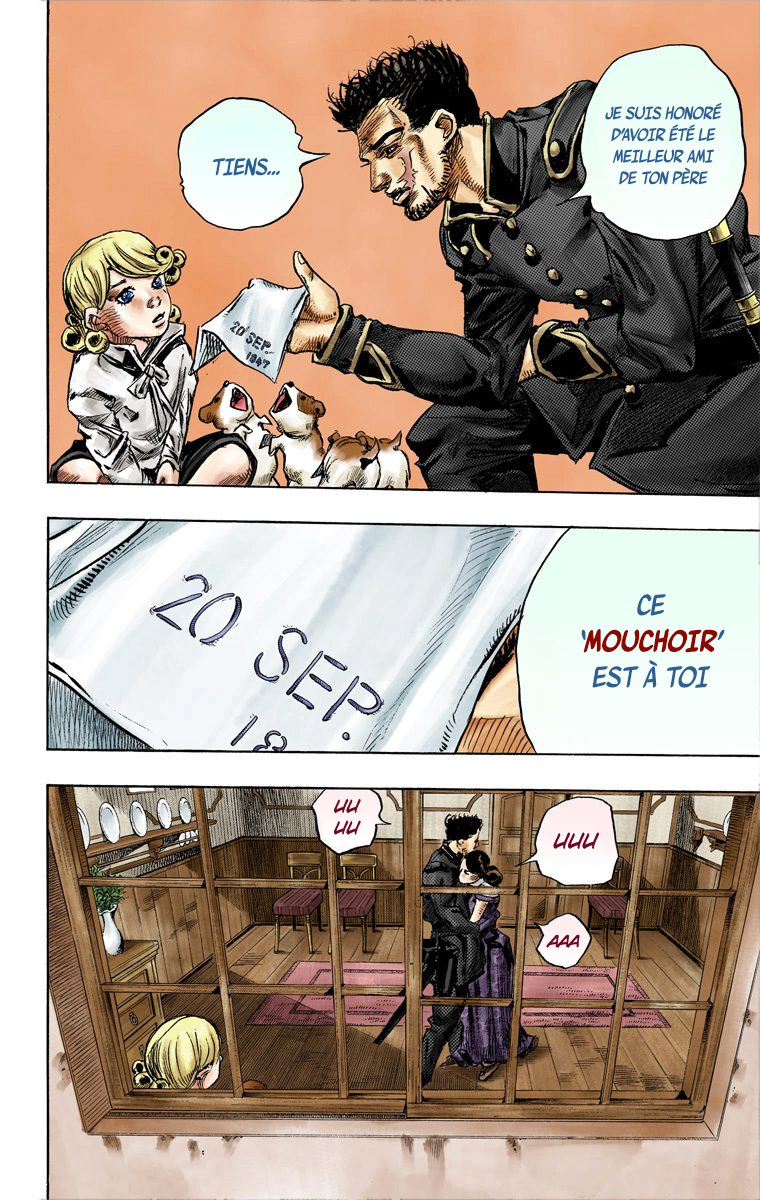 Read JoJo's Bizarre Adventure Part 7 Steel Ball Run Official Colored FR Manga Online