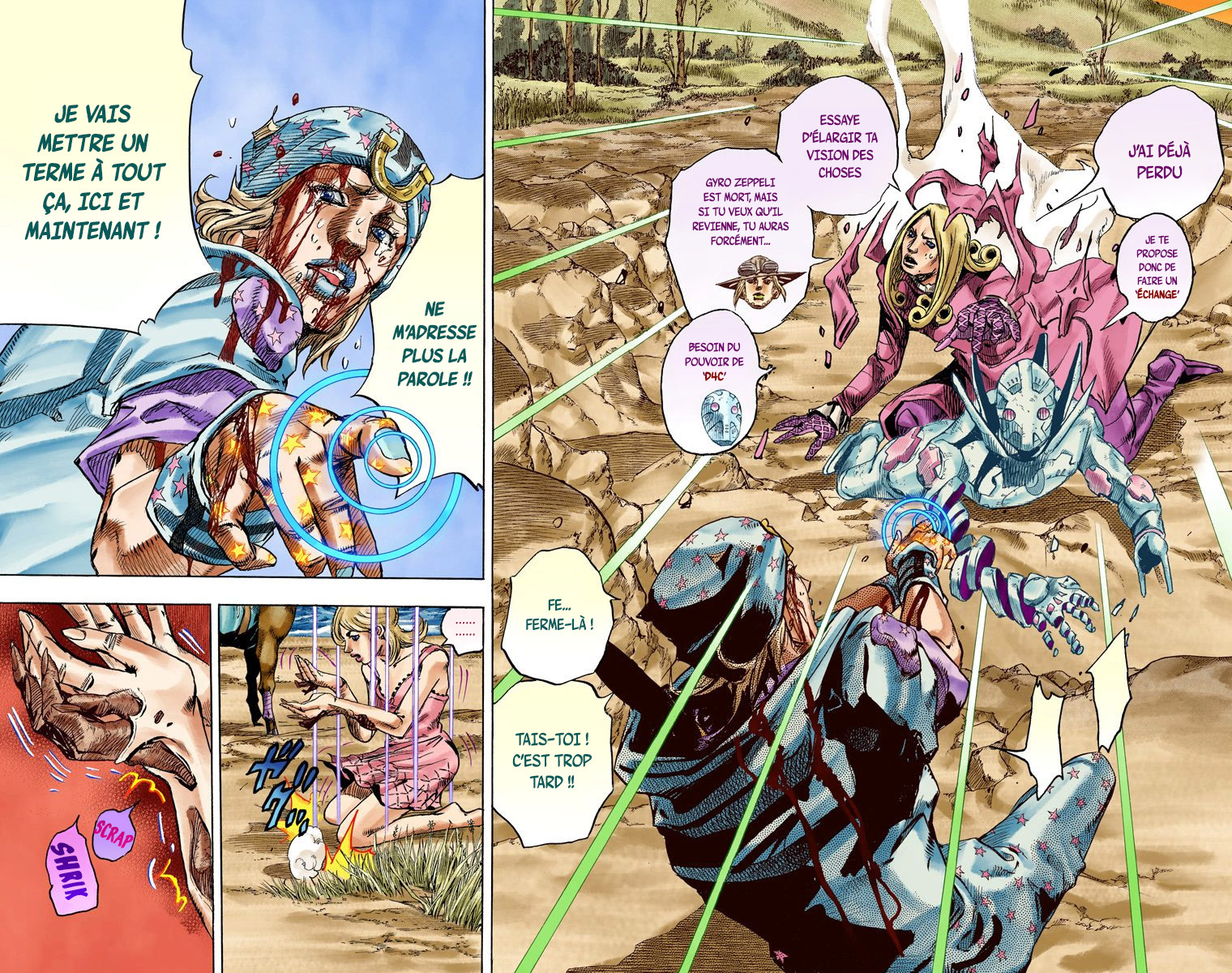 Read JoJo's Bizarre Adventure Part 7 Steel Ball Run Official Colored FR Manga Online
