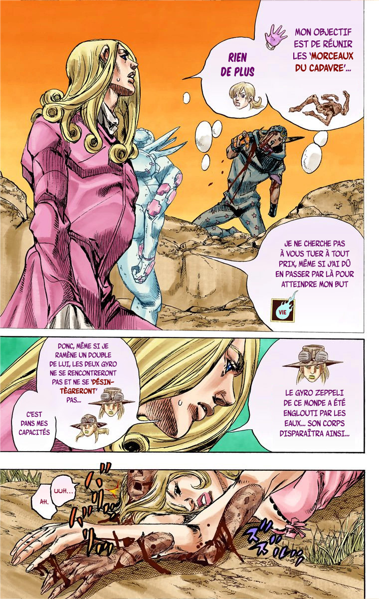 Read JoJo's Bizarre Adventure Part 7 Steel Ball Run Official Colored FR Manga Online