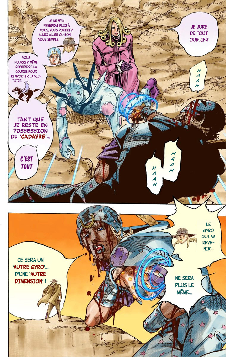 Read JoJo's Bizarre Adventure Part 7 Steel Ball Run Official Colored FR Manga Online