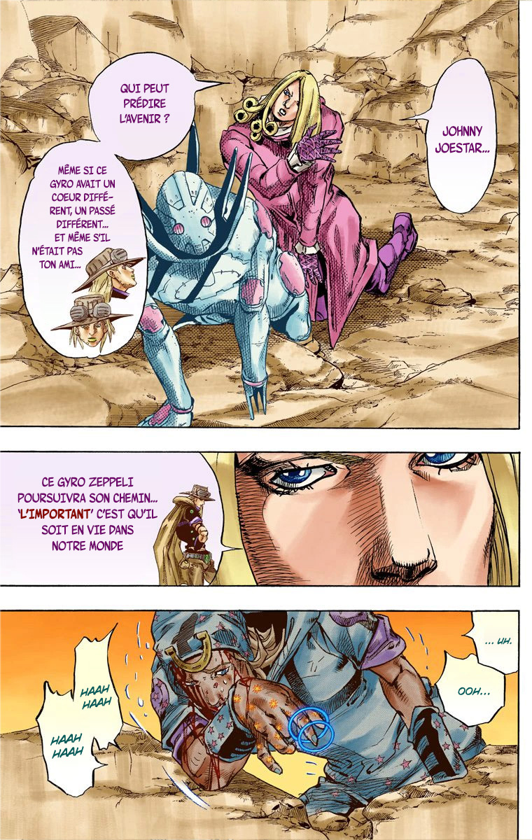 Read JoJo's Bizarre Adventure Part 7 Steel Ball Run Official Colored FR Manga Online
