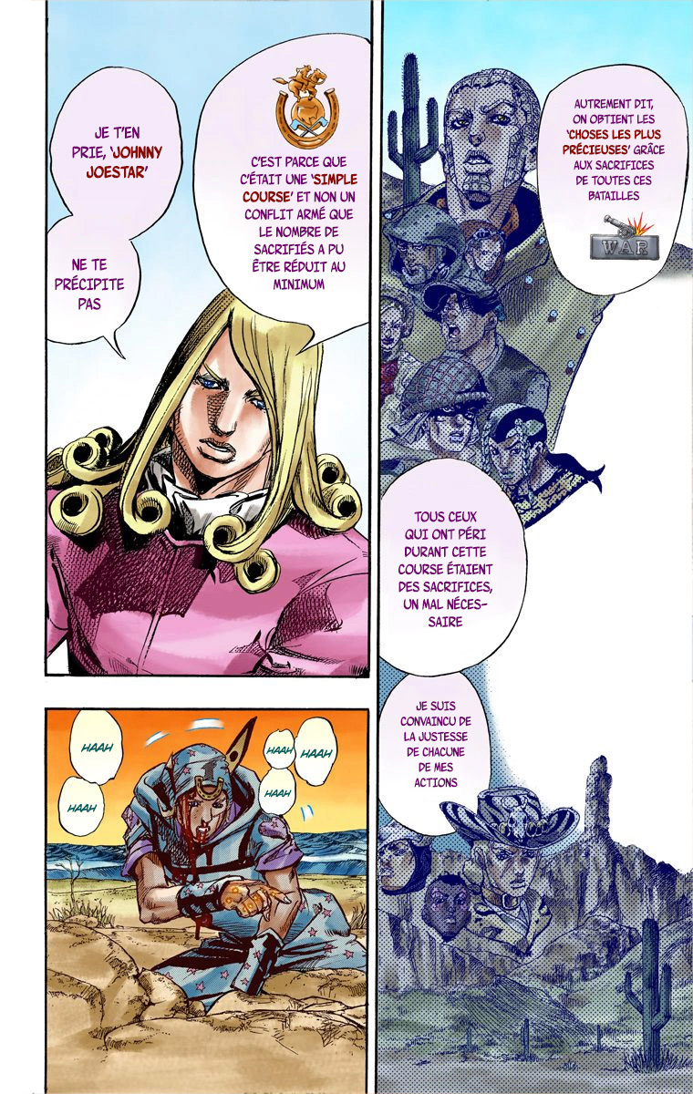 Read JoJo's Bizarre Adventure Part 7 Steel Ball Run Official Colored FR Manga Online