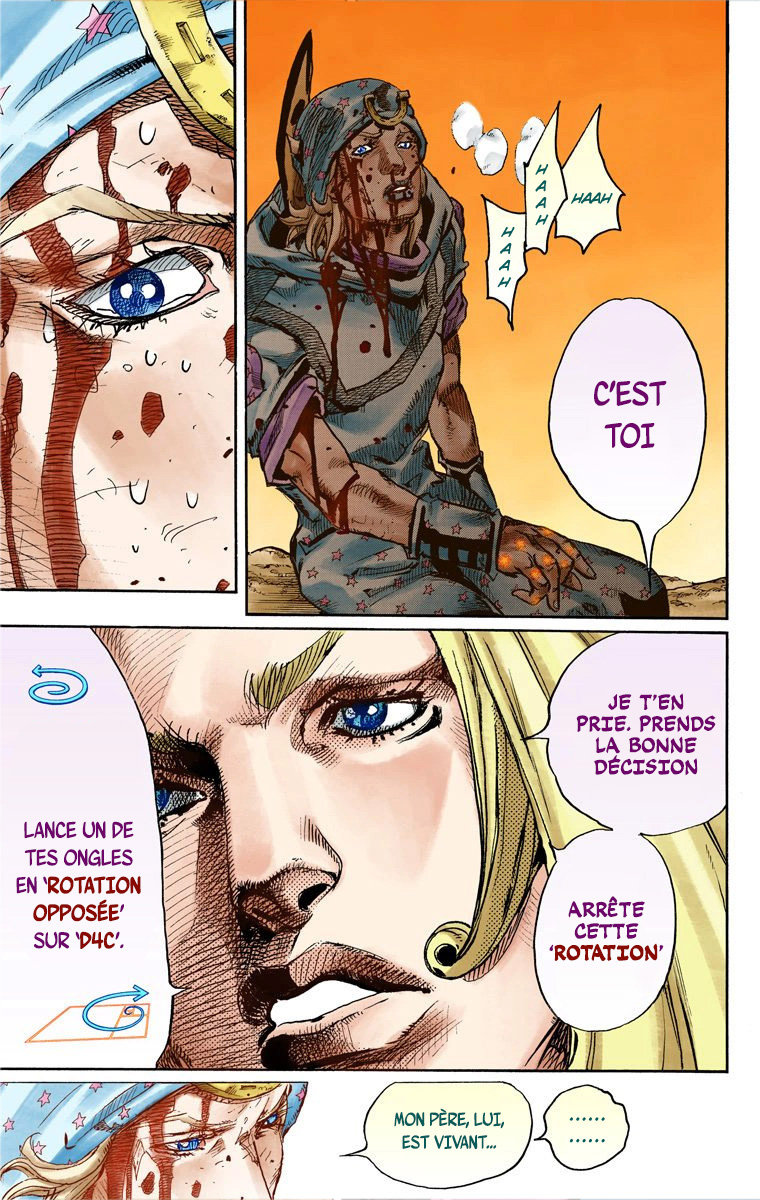 Read JoJo's Bizarre Adventure Part 7 Steel Ball Run Official Colored FR Manga Online
