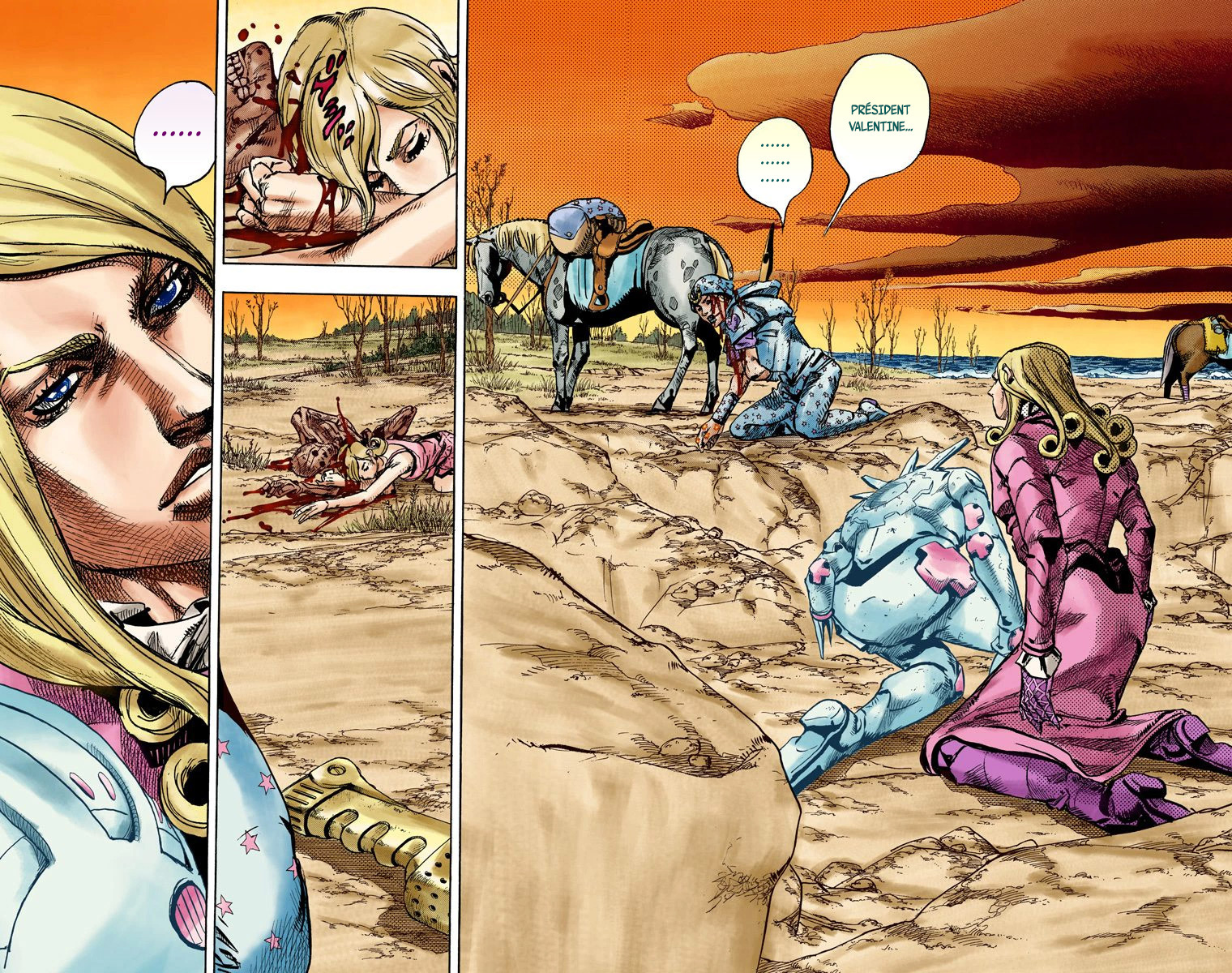 Read JoJo's Bizarre Adventure Part 7 Steel Ball Run Official Colored FR Manga Online
