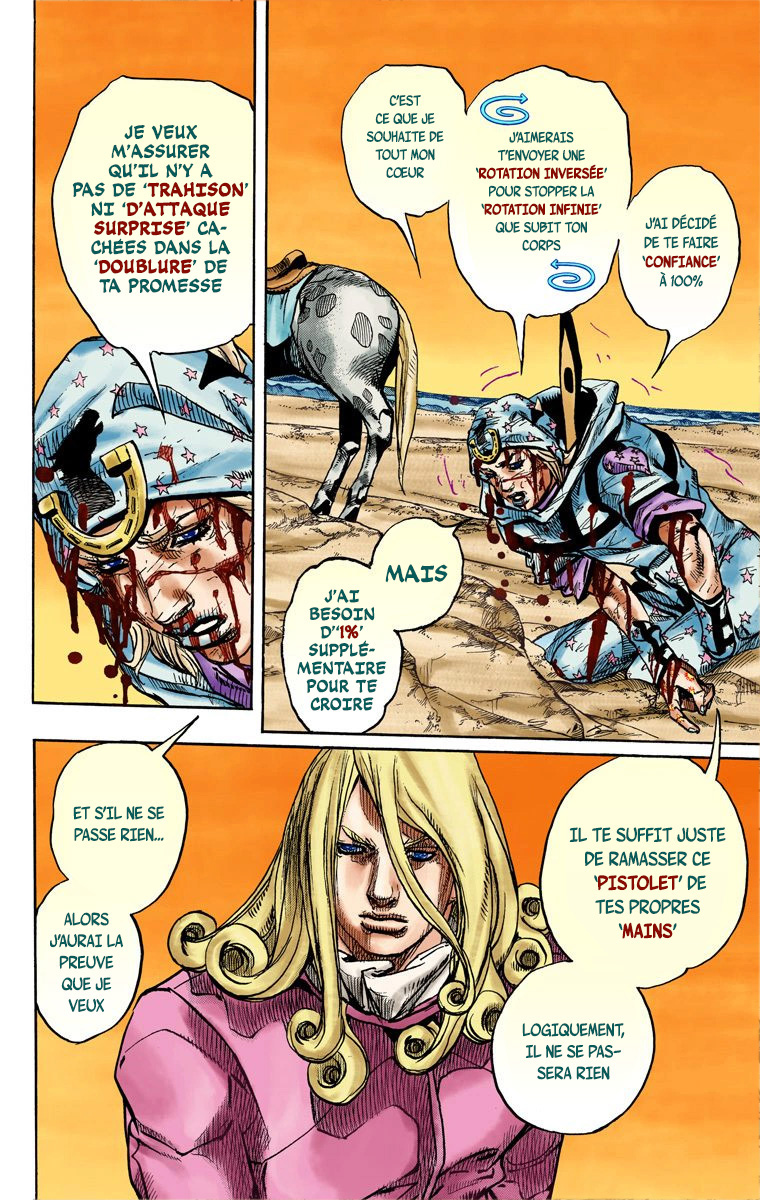 Read JoJo's Bizarre Adventure Part 7 Steel Ball Run Official Colored FR Manga Online