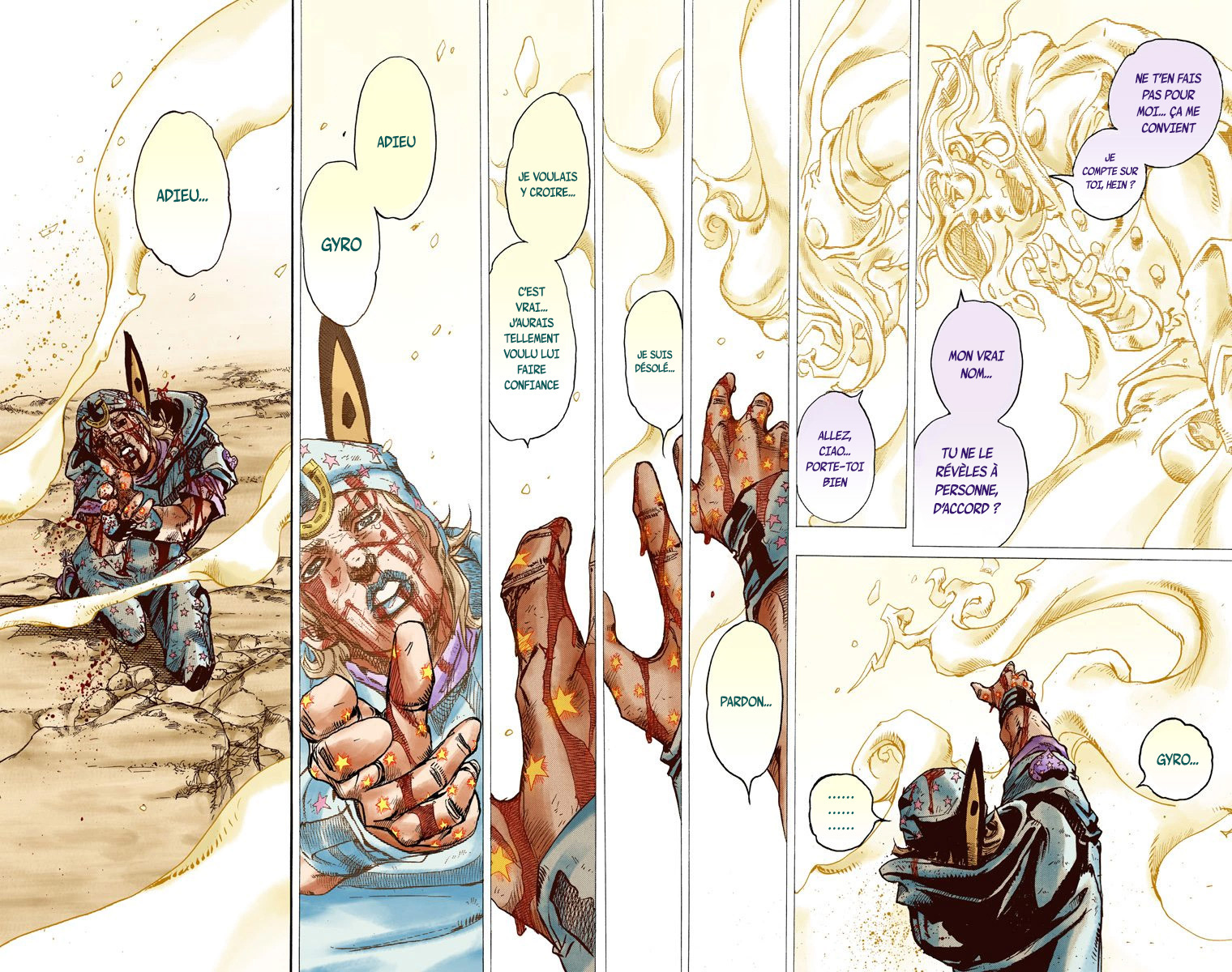 Read JoJo's Bizarre Adventure Part 7 Steel Ball Run Official Colored FR Manga Online