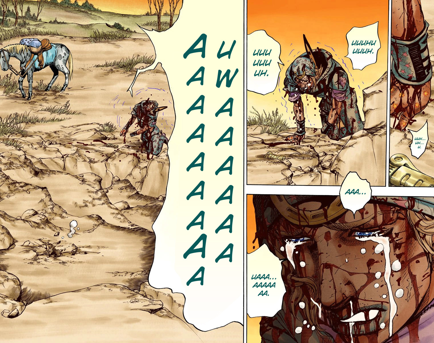 Read JoJo's Bizarre Adventure Part 7 Steel Ball Run Official Colored FR Manga Online
