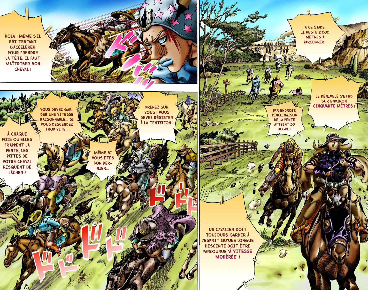Read JoJo's Bizarre Adventure Part 7 Steel Ball Run Official Colored FR Manga Online