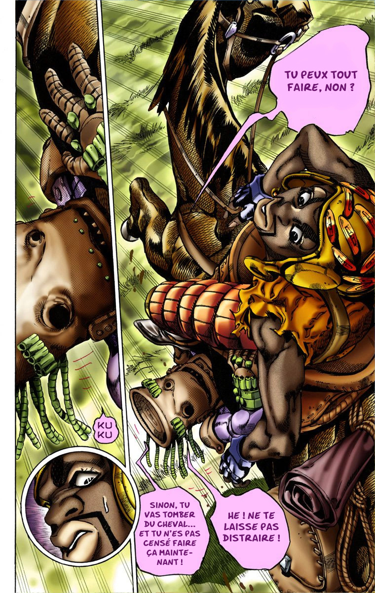 Read JoJo's Bizarre Adventure Part 7 Steel Ball Run Official Colored FR Manga Online