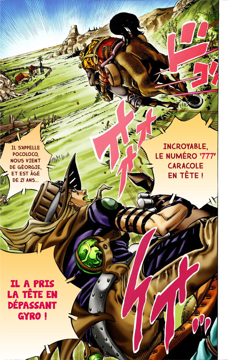 Read JoJo's Bizarre Adventure Part 7 Steel Ball Run Official Colored FR Manga Online