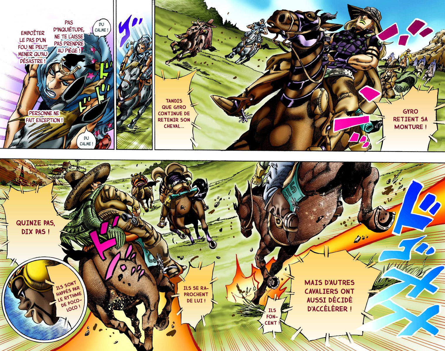 Read JoJo's Bizarre Adventure Part 7 Steel Ball Run Official Colored FR Manga Online