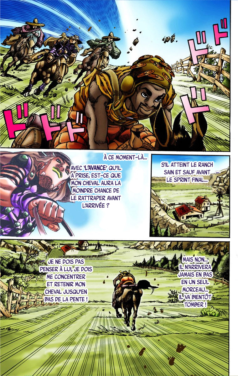 Read JoJo's Bizarre Adventure Part 7 Steel Ball Run Official Colored FR Manga Online