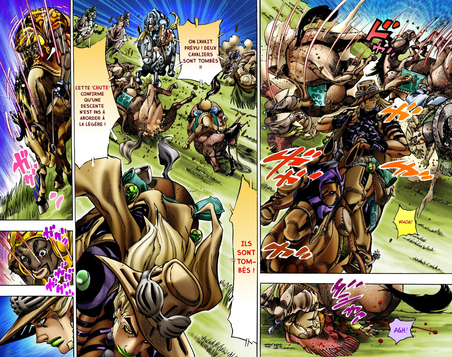 Read JoJo's Bizarre Adventure Part 7 Steel Ball Run Official Colored FR Manga Online