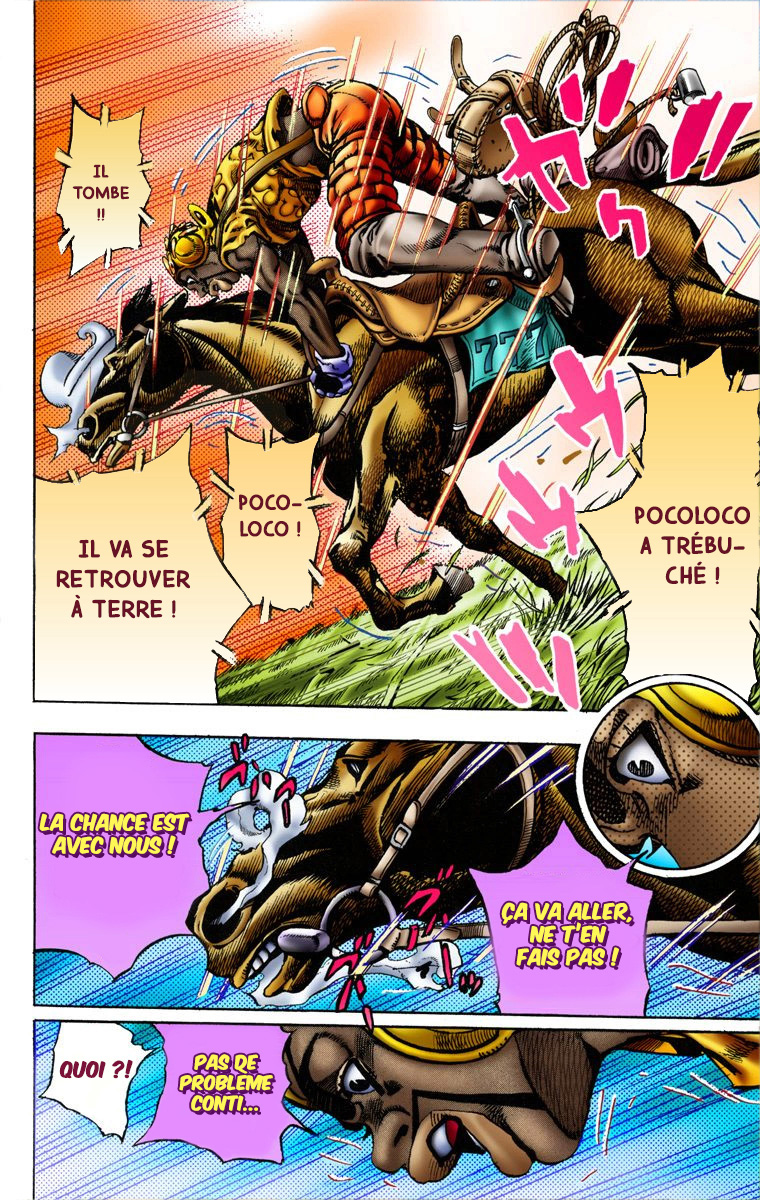Read JoJo's Bizarre Adventure Part 7 Steel Ball Run Official Colored FR Manga Online