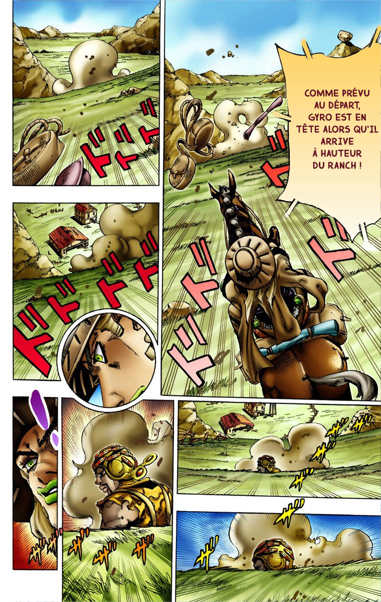 Read JoJo's Bizarre Adventure Part 7 Steel Ball Run Official Colored FR Manga Online