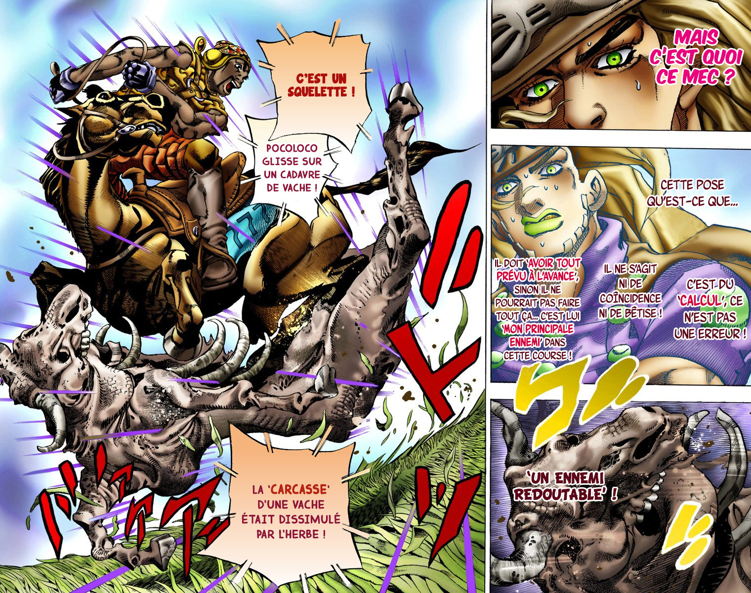 Read JoJo's Bizarre Adventure Part 7 Steel Ball Run Official Colored FR Manga Online