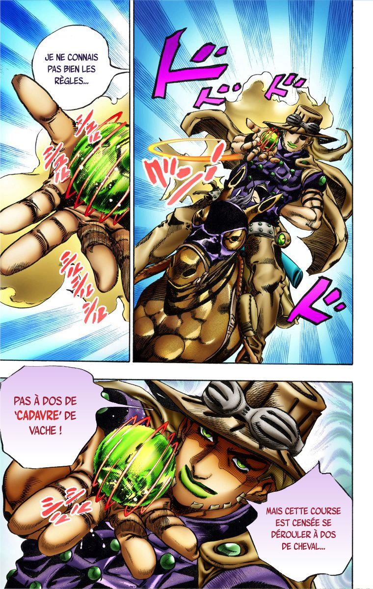 Read JoJo's Bizarre Adventure Part 7 Steel Ball Run Official Colored FR Manga Online