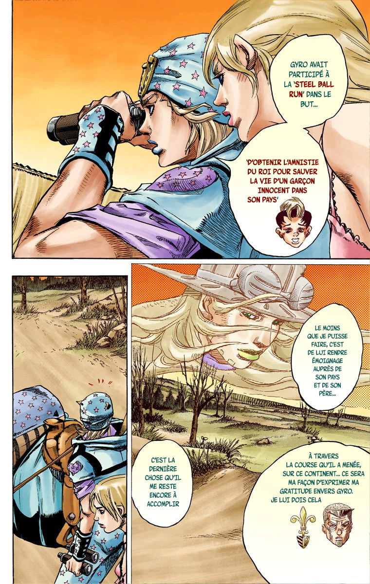 Read JoJo's Bizarre Adventure Part 7 Steel Ball Run Official Colored FR Manga Online