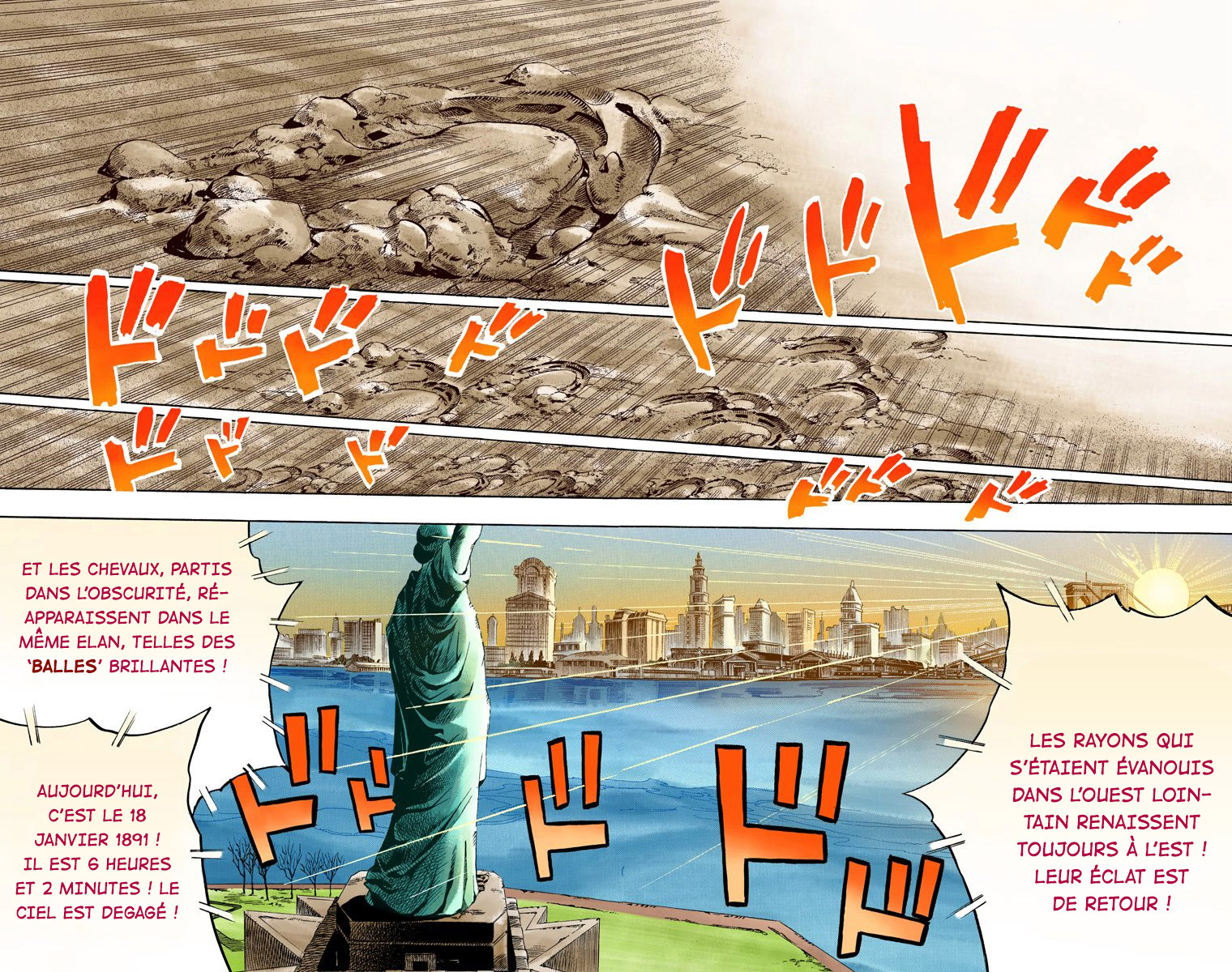 Read JoJo's Bizarre Adventure Part 7 Steel Ball Run Official Colored FR Manga Online