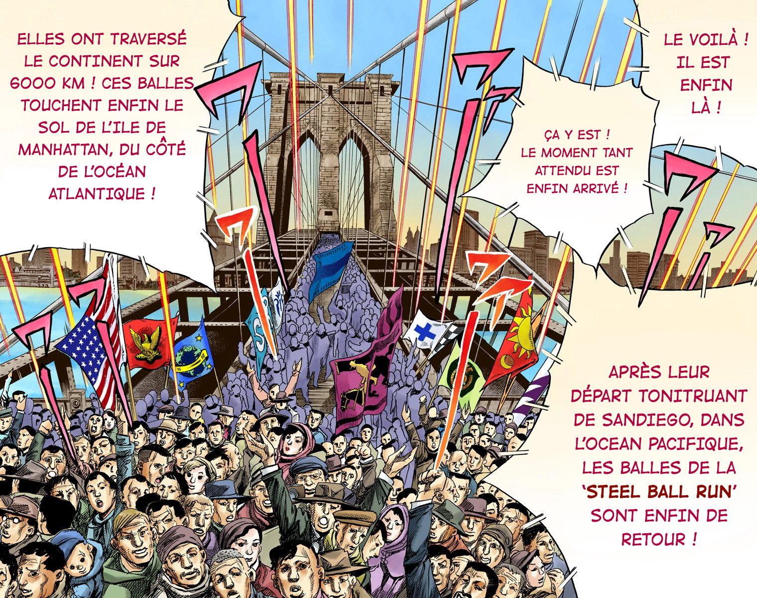 Read JoJo's Bizarre Adventure Part 7 Steel Ball Run Official Colored FR Manga Online