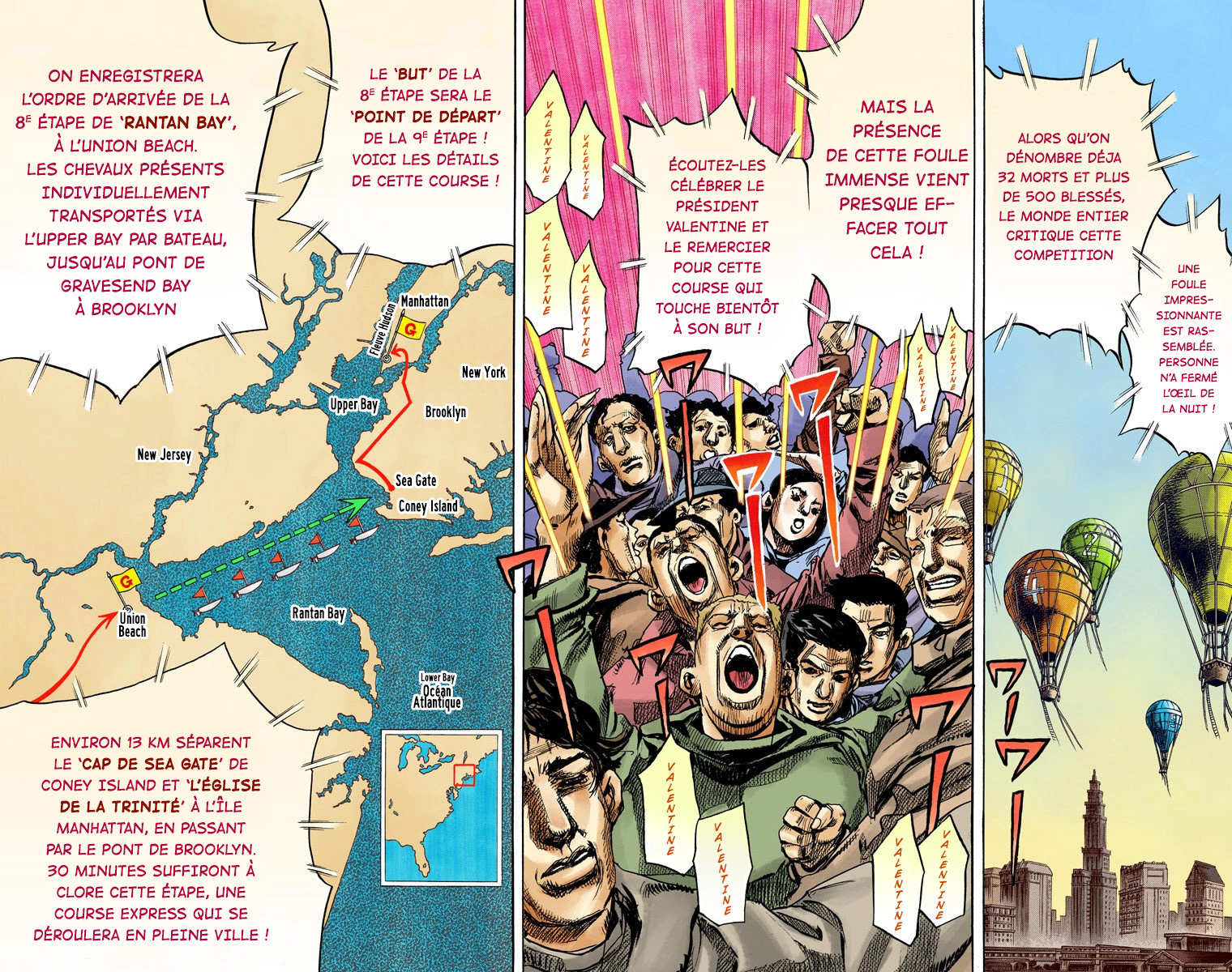 Read JoJo's Bizarre Adventure Part 7 Steel Ball Run Official Colored FR Manga Online