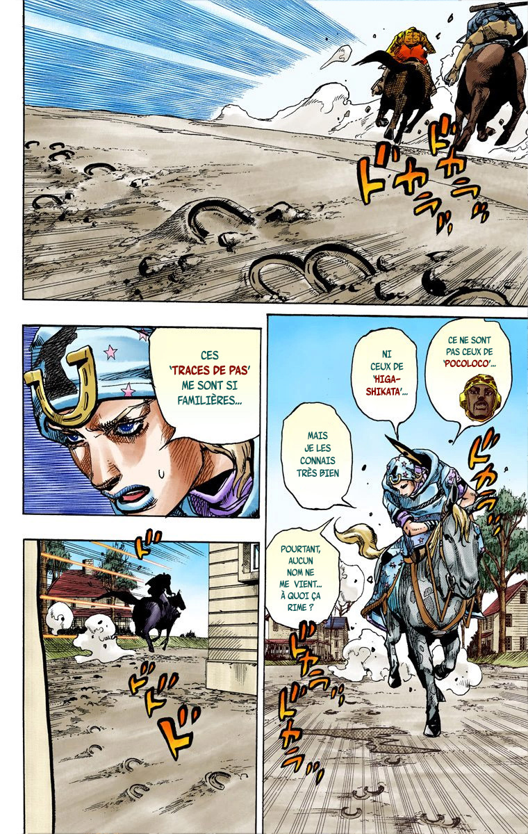 Read JoJo's Bizarre Adventure Part 7 Steel Ball Run Official Colored FR Manga Online