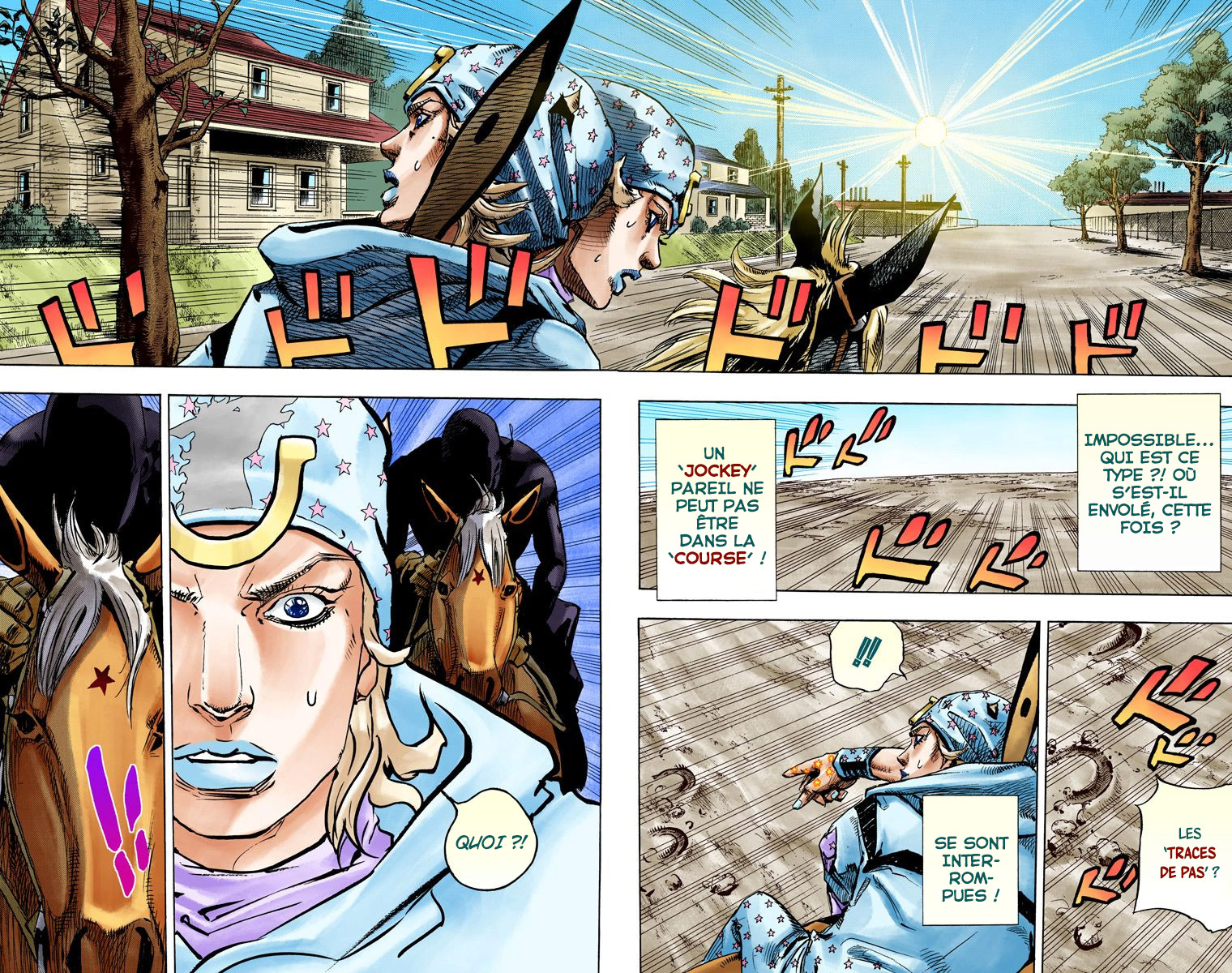 Read JoJo's Bizarre Adventure Part 7 Steel Ball Run Official Colored FR Manga Online
