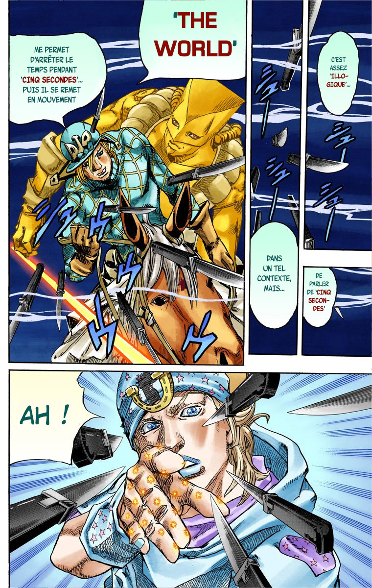 Read JoJo's Bizarre Adventure Part 7 Steel Ball Run Official Colored FR Manga Online