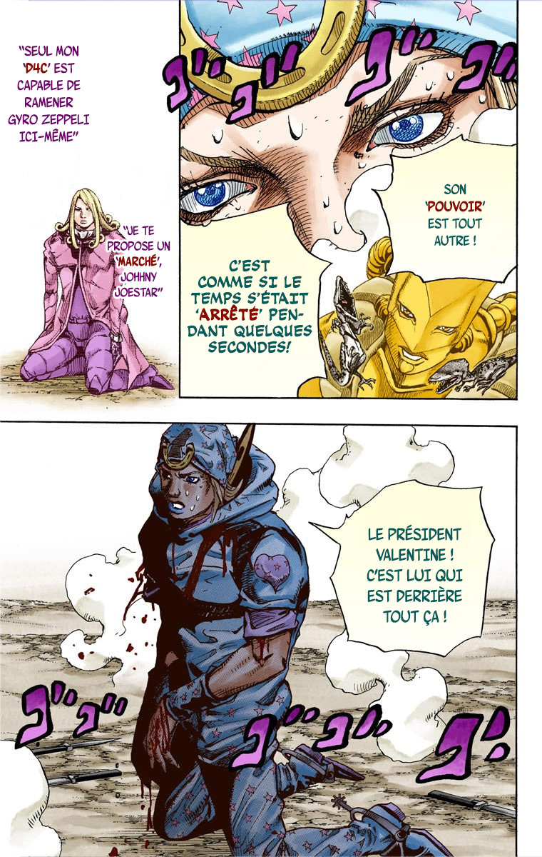 Read JoJo's Bizarre Adventure Part 7 Steel Ball Run Official Colored FR Manga Online