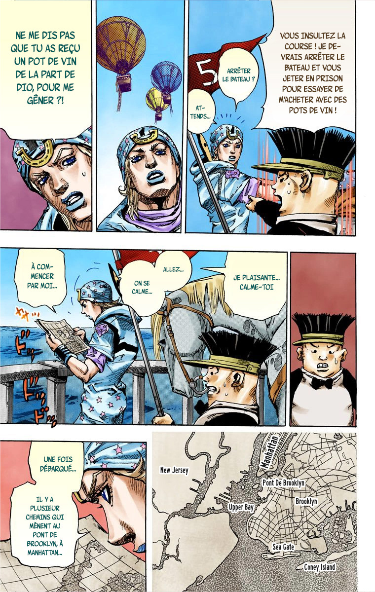 Read JoJo's Bizarre Adventure Part 7 Steel Ball Run Official Colored FR Manga Online