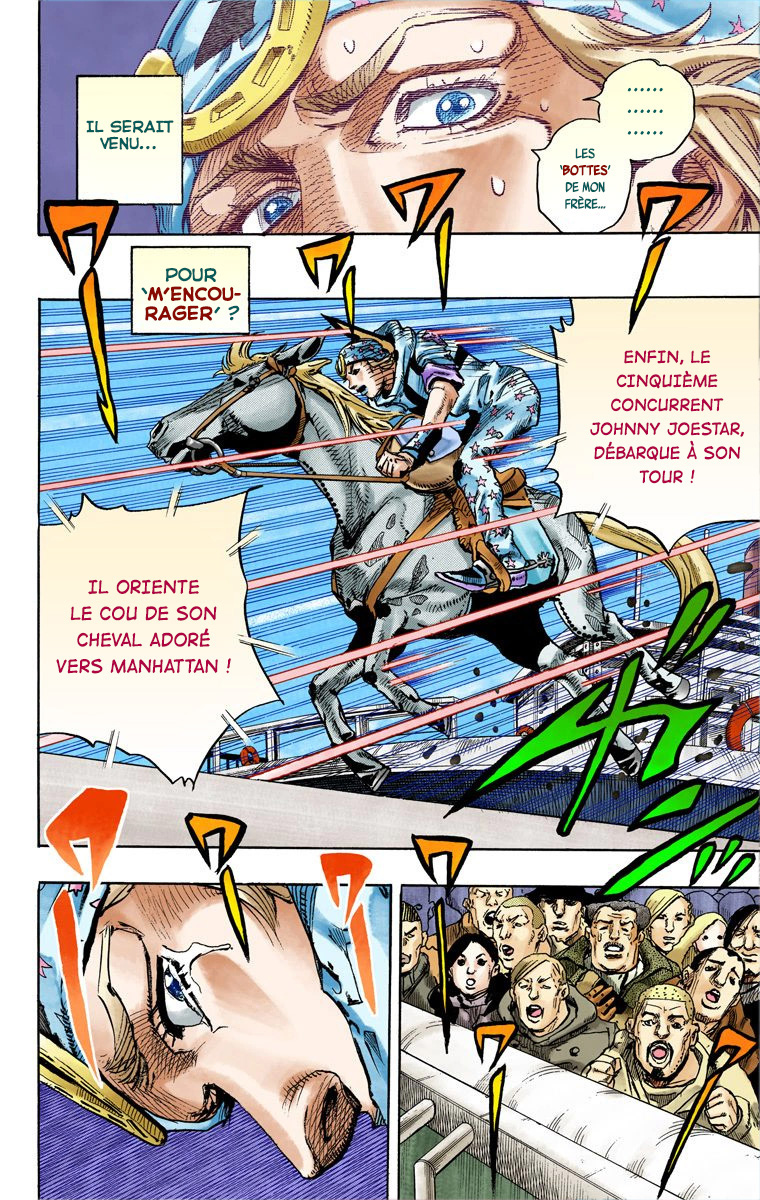 Read JoJo's Bizarre Adventure Part 7 Steel Ball Run Official Colored FR Manga Online