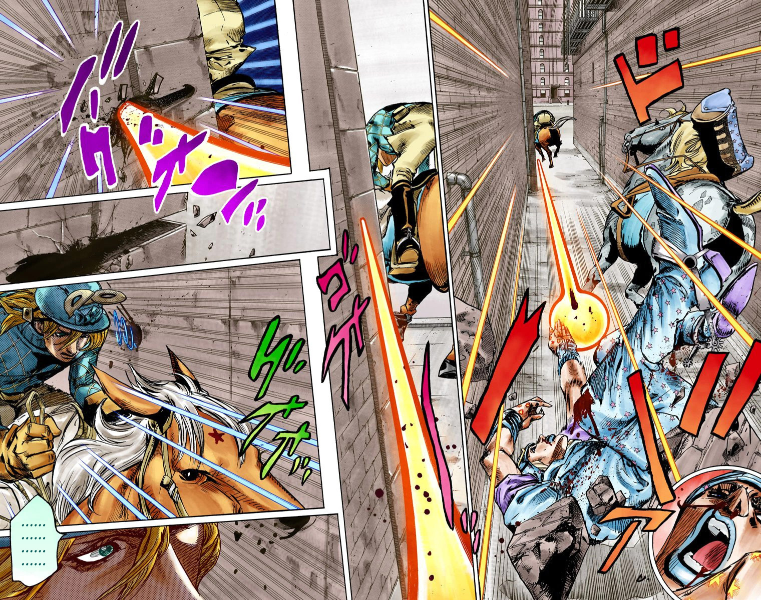Read JoJo's Bizarre Adventure Part 7 Steel Ball Run Official Colored FR Manga Online