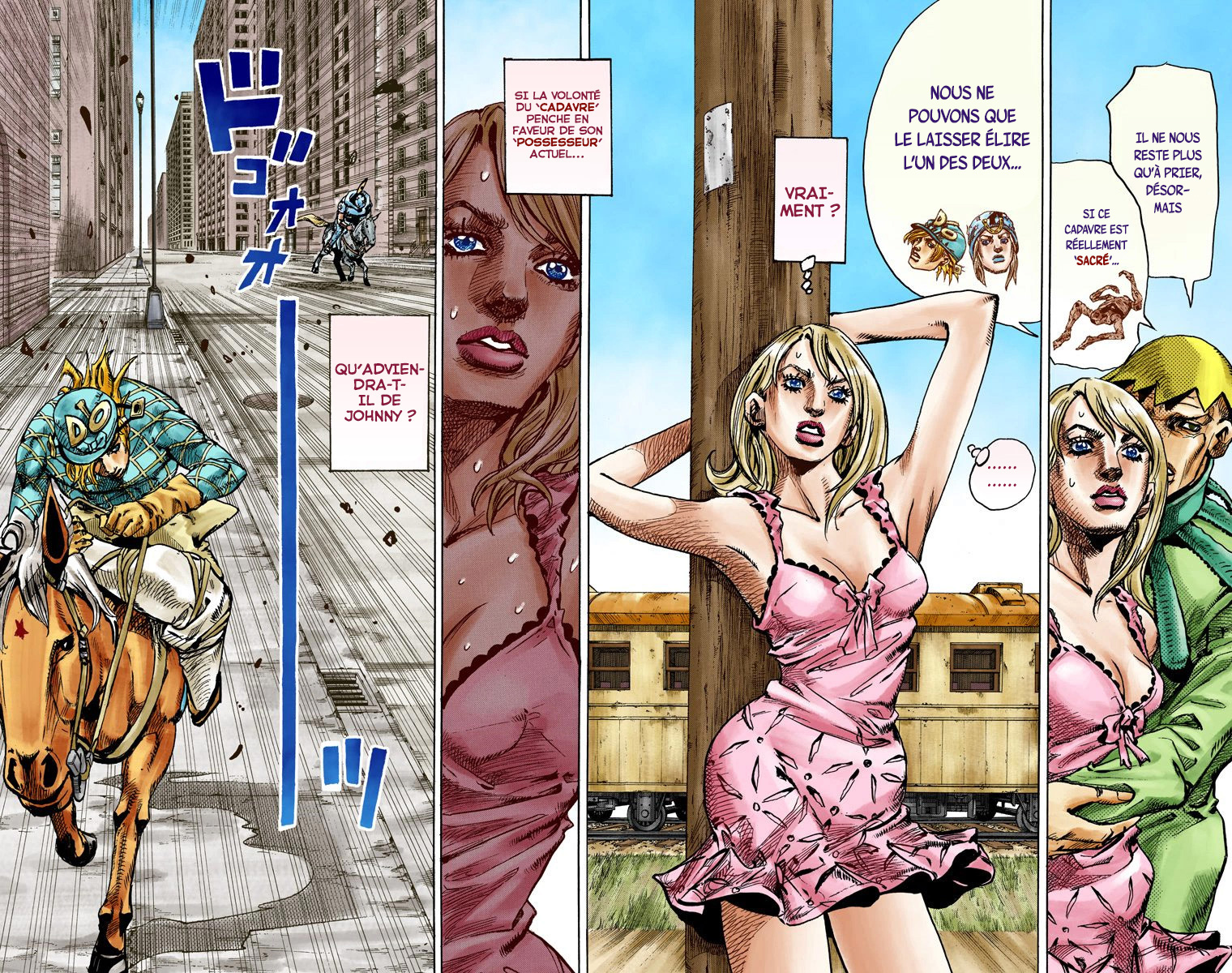 Read JoJo's Bizarre Adventure Part 7 Steel Ball Run Official Colored FR Manga Online