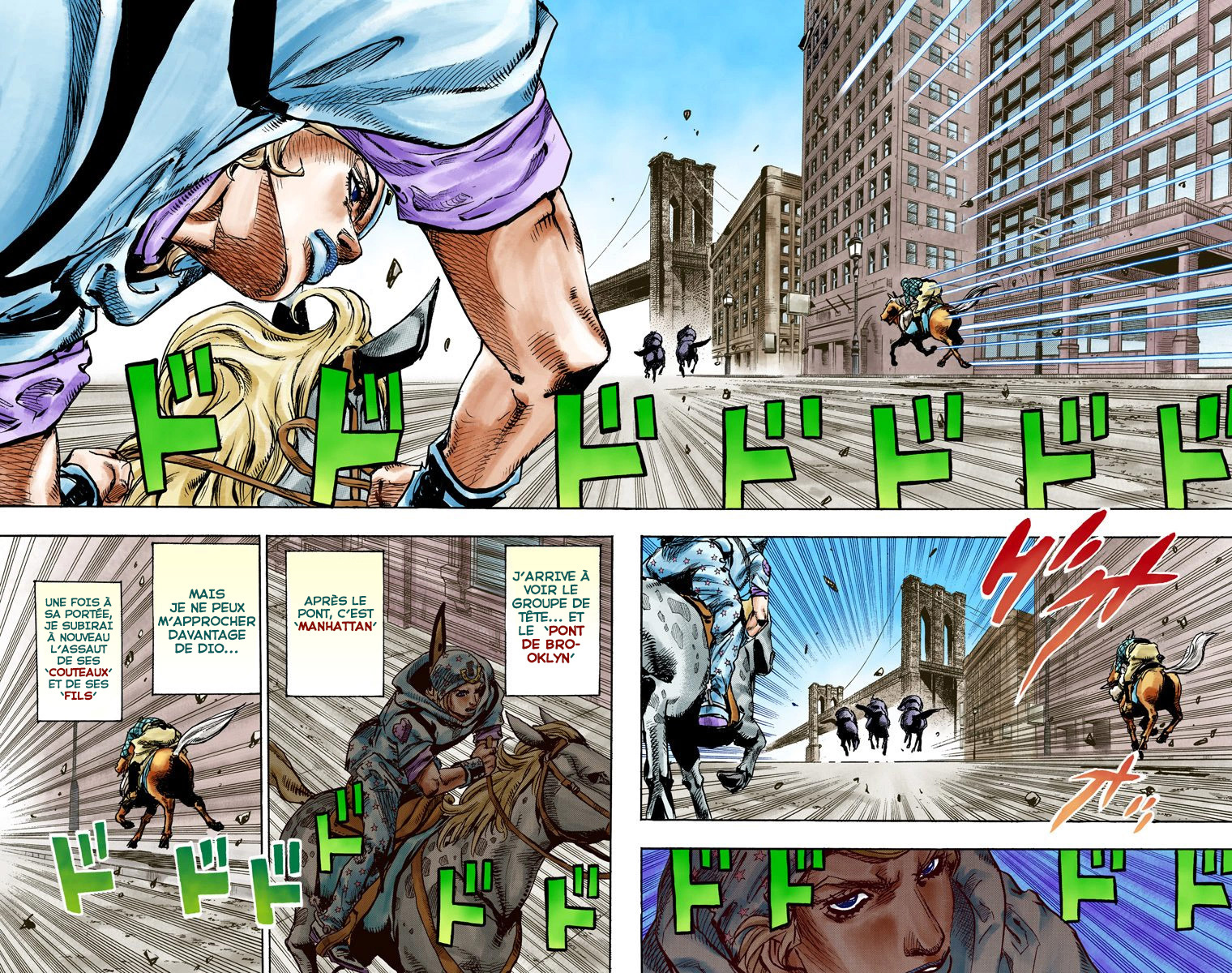 Read JoJo's Bizarre Adventure Part 7 Steel Ball Run Official Colored FR Manga Online