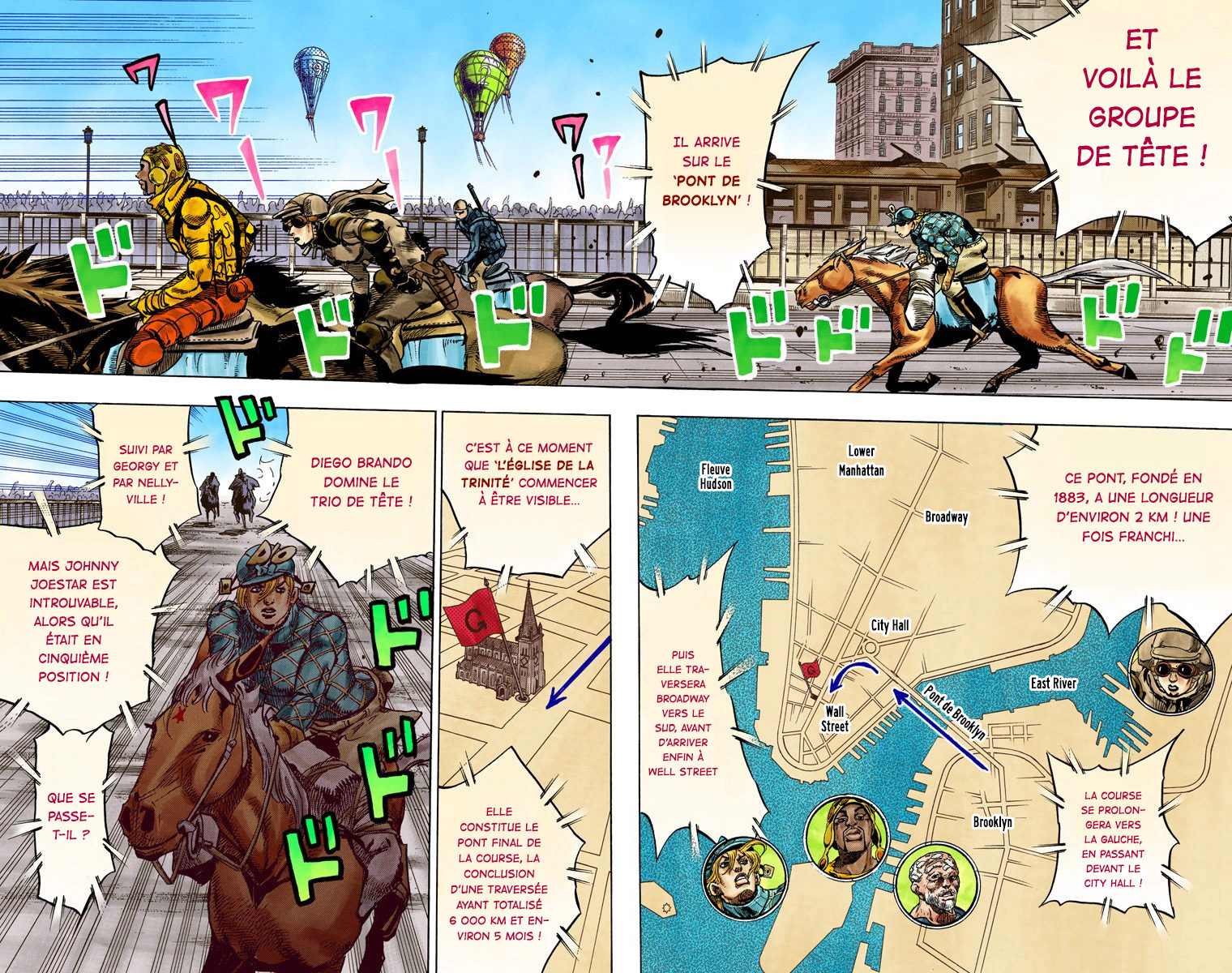 Read JoJo's Bizarre Adventure Part 7 Steel Ball Run Official Colored FR Manga Online