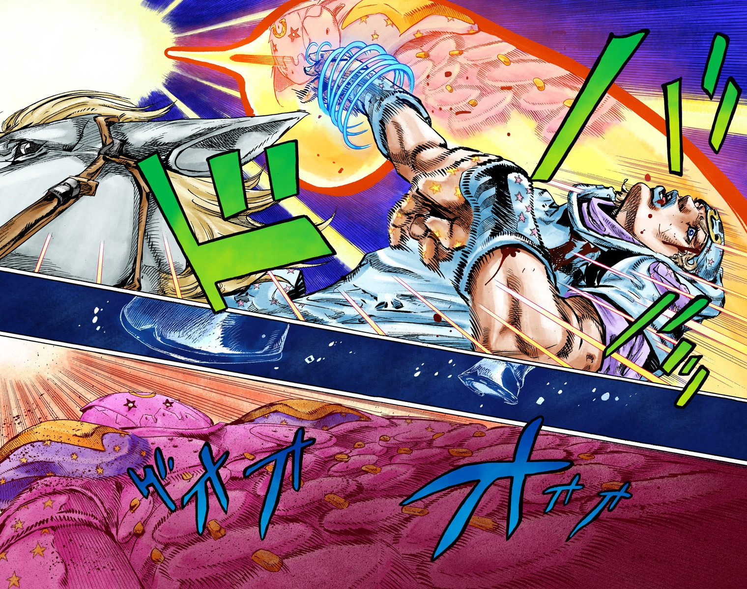 Read JoJo's Bizarre Adventure Part 7 Steel Ball Run Official Colored FR Manga Online