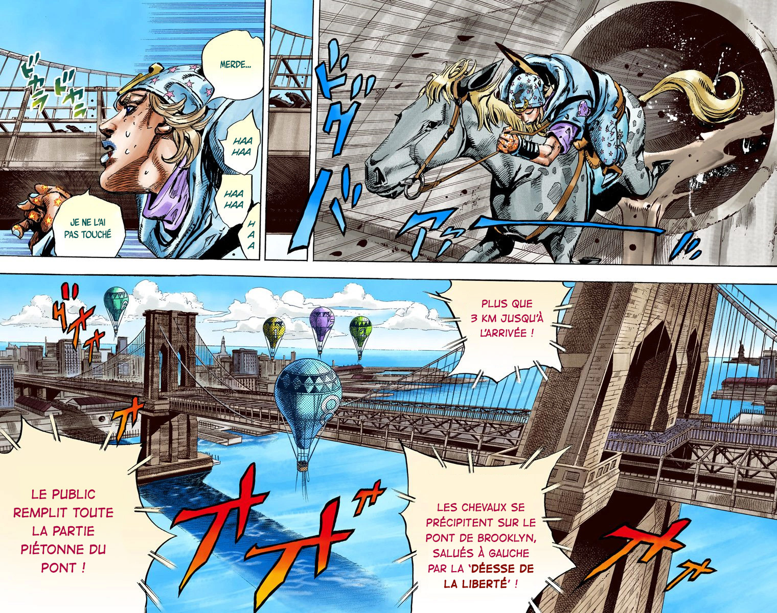 Read JoJo's Bizarre Adventure Part 7 Steel Ball Run Official Colored FR Manga Online