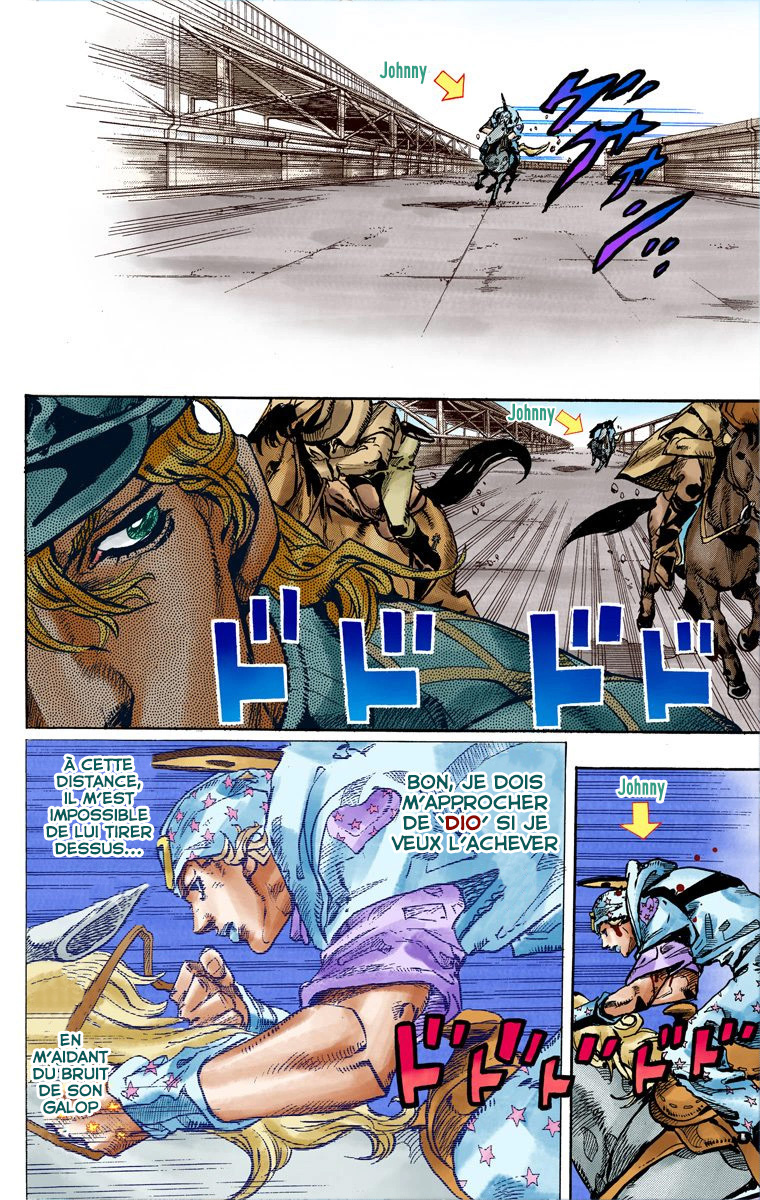 Read JoJo's Bizarre Adventure Part 7 Steel Ball Run Official Colored FR Manga Online