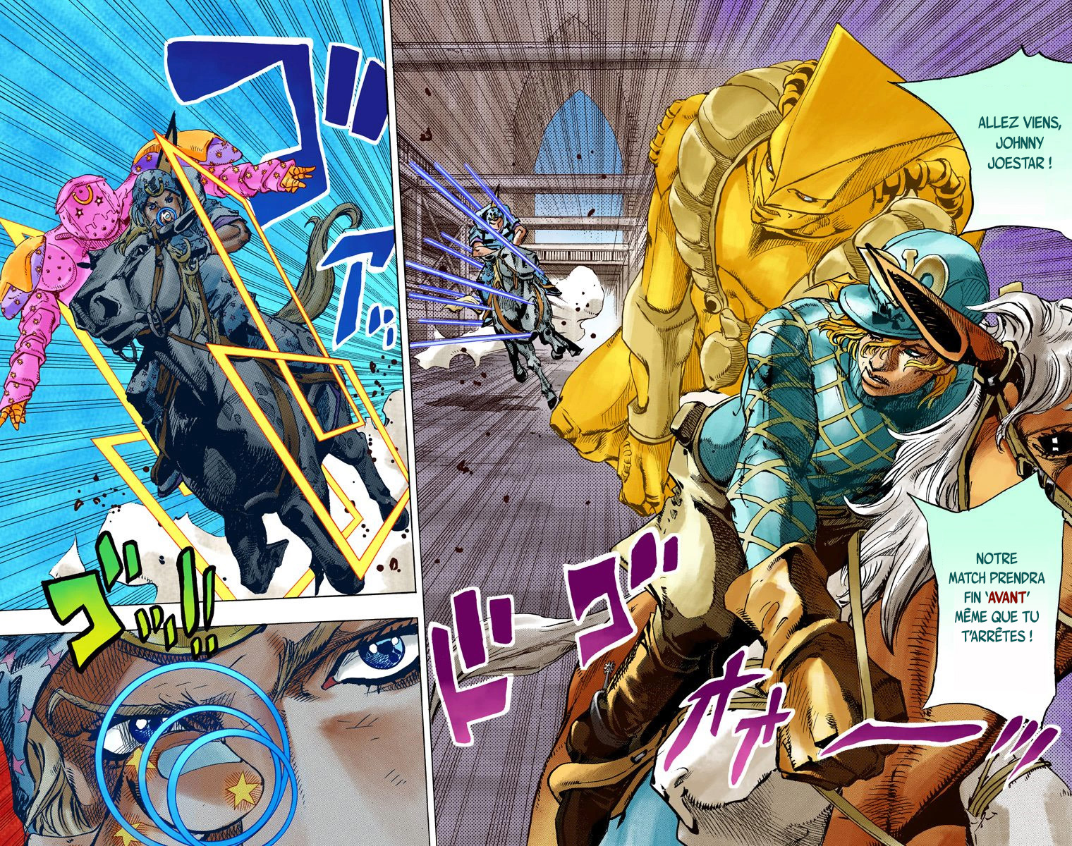 Read JoJo's Bizarre Adventure Part 7 Steel Ball Run Official Colored FR Manga Online