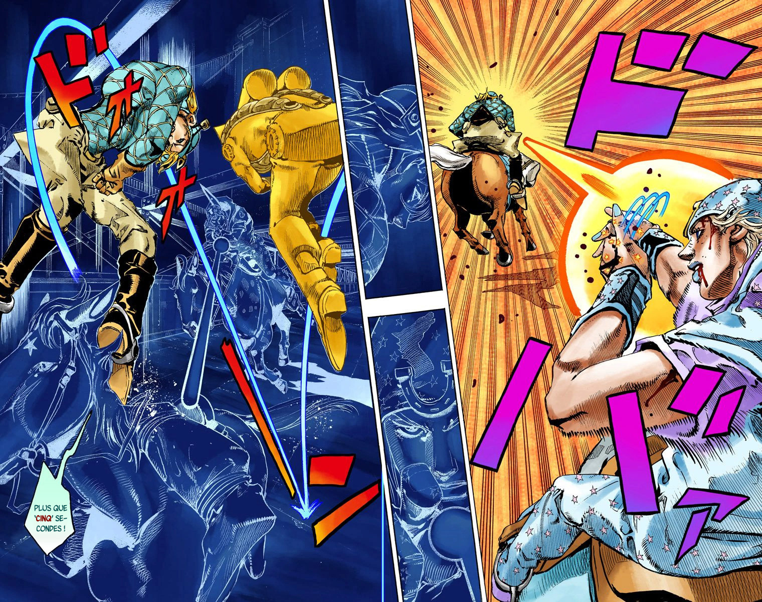 Read JoJo's Bizarre Adventure Part 7 Steel Ball Run Official Colored FR Manga Online