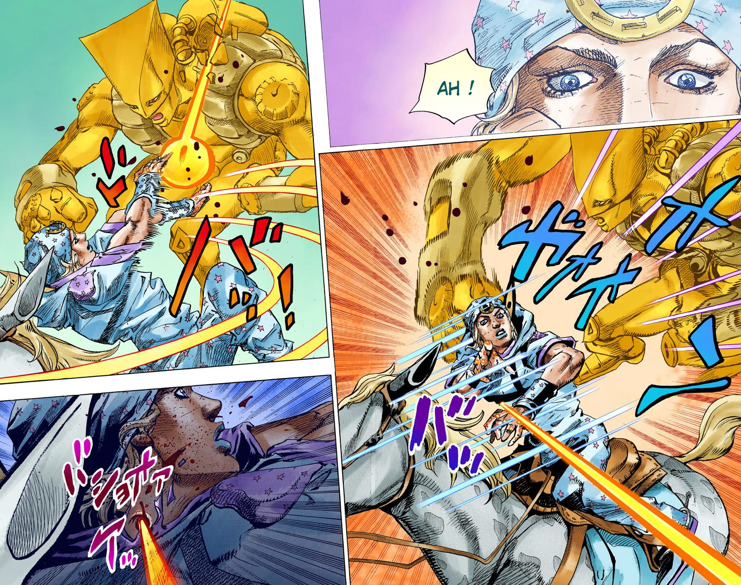 Read JoJo's Bizarre Adventure Part 7 Steel Ball Run Official Colored FR Manga Online