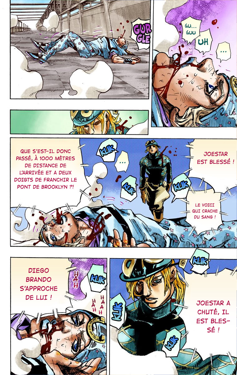 Read JoJo's Bizarre Adventure Part 7 Steel Ball Run Official Colored FR Manga Online