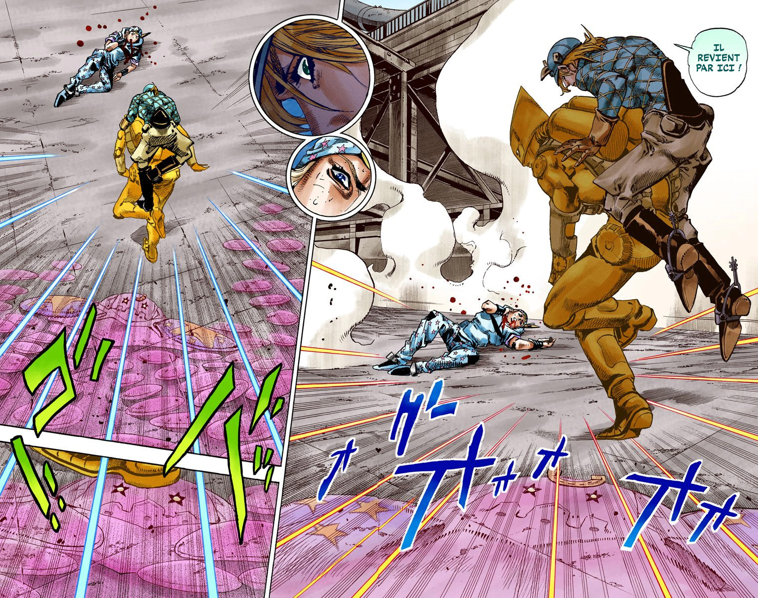 Read JoJo's Bizarre Adventure Part 7 Steel Ball Run Official Colored FR Manga Online