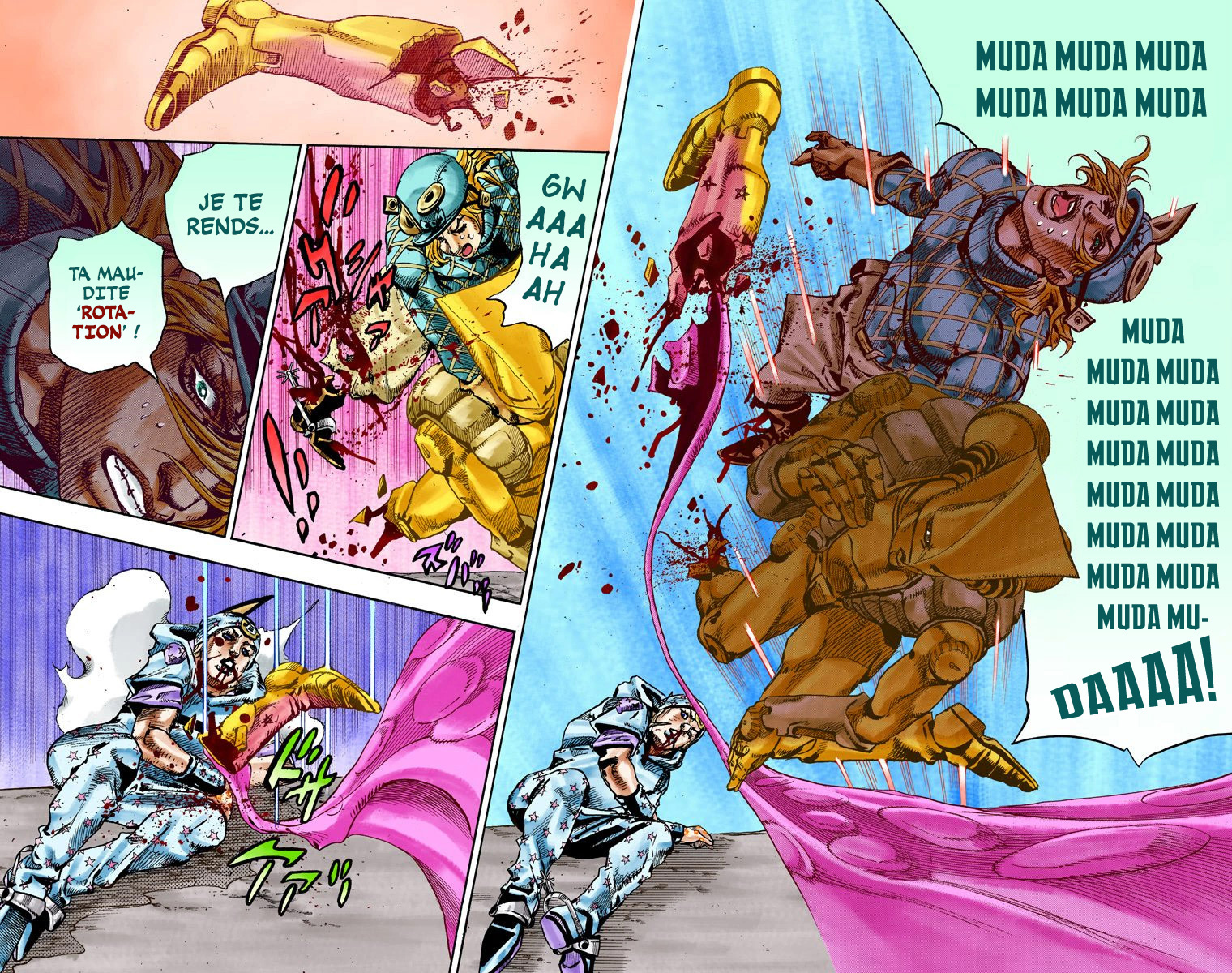 Read JoJo's Bizarre Adventure Part 7 Steel Ball Run Official Colored FR Manga Online