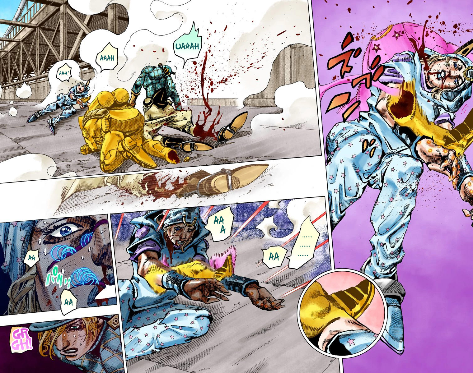 Read JoJo's Bizarre Adventure Part 7 Steel Ball Run Official Colored FR Manga Online