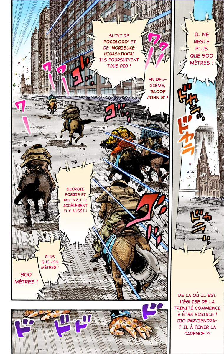 Read JoJo's Bizarre Adventure Part 7 Steel Ball Run Official Colored FR Manga Online