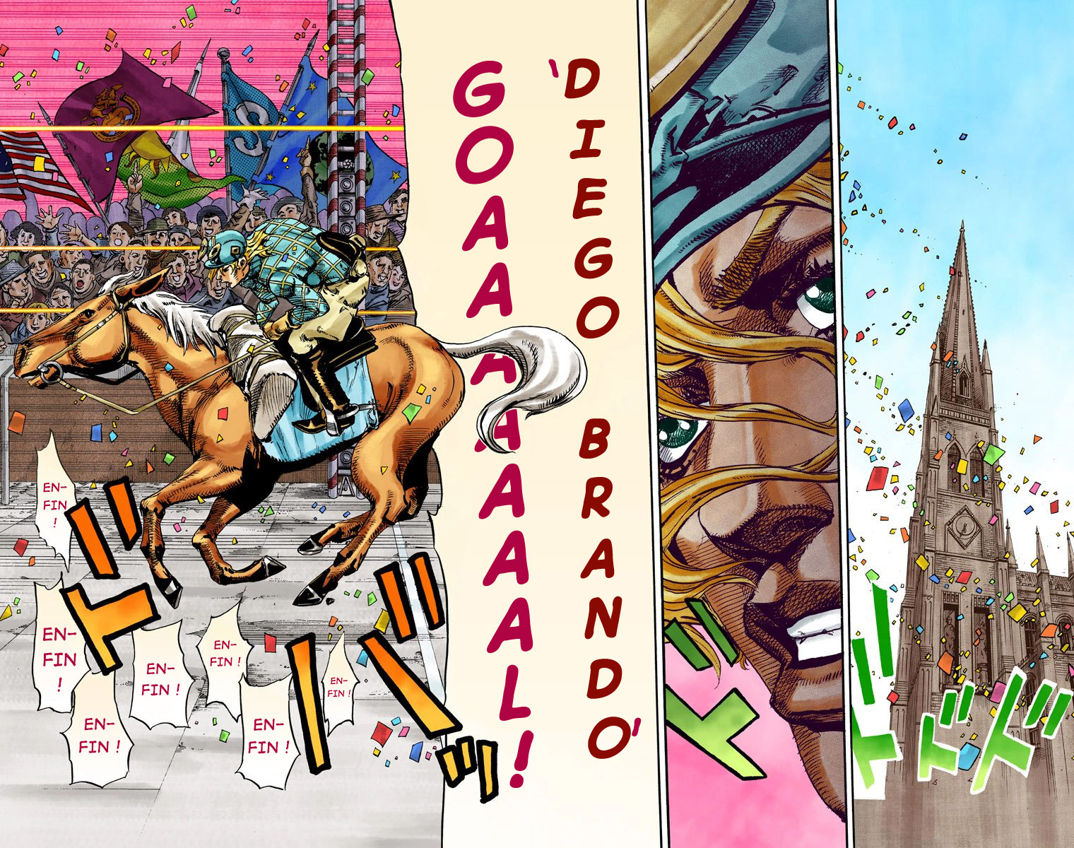 Read JoJo's Bizarre Adventure Part 7 Steel Ball Run Official Colored FR Manga Online