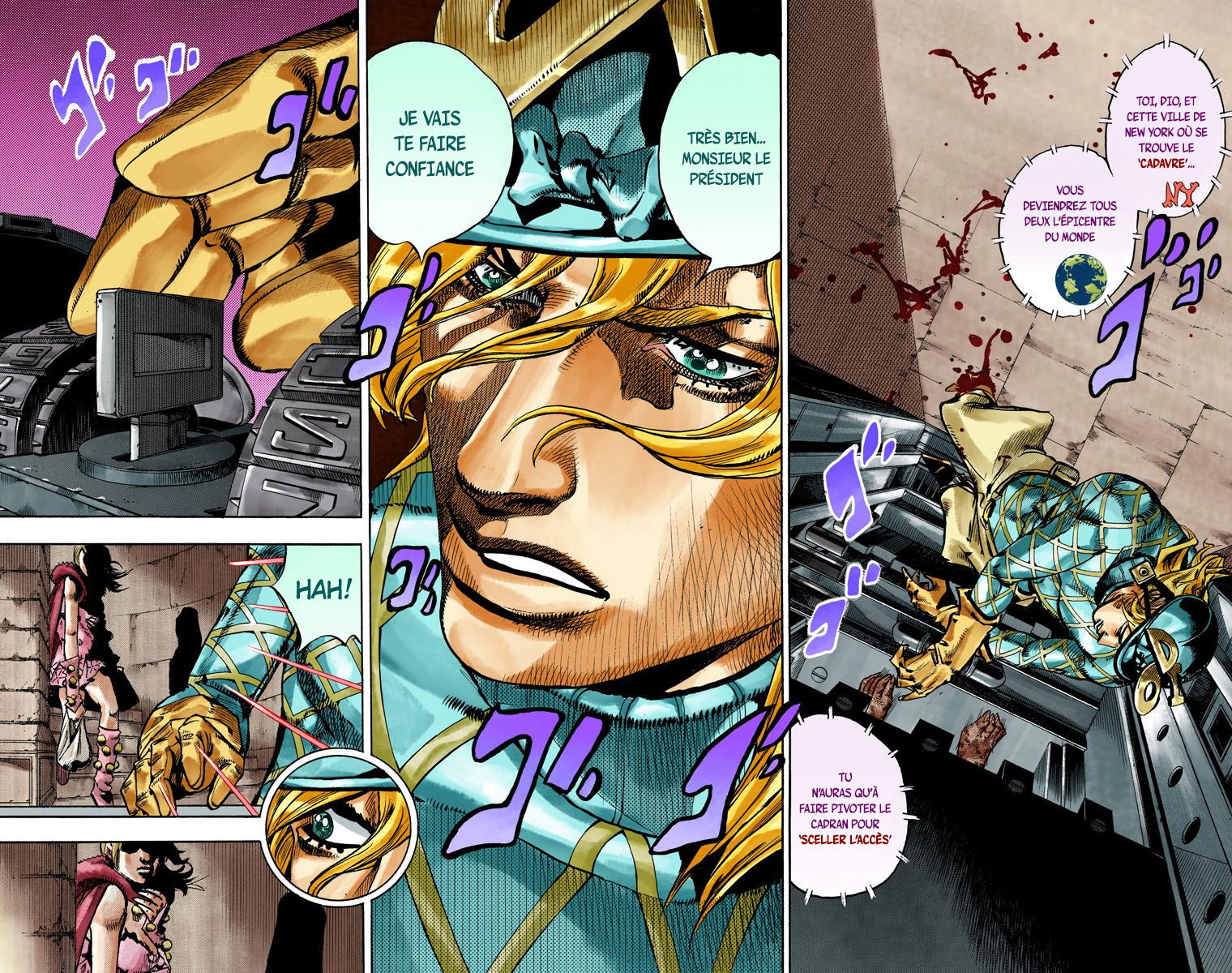 Read JoJo's Bizarre Adventure Part 7 Steel Ball Run Official Colored FR Manga Online