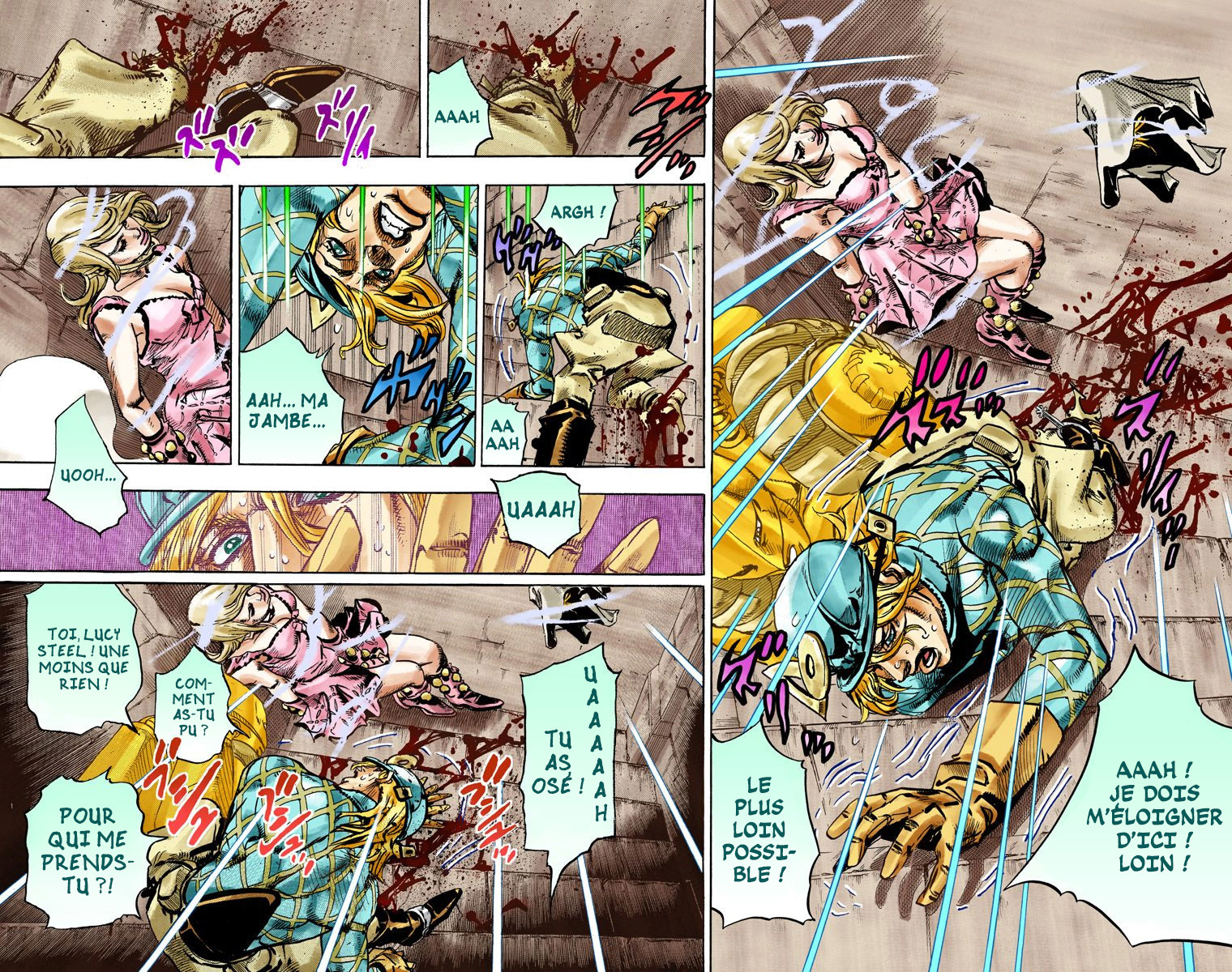 Read JoJo's Bizarre Adventure Part 7 Steel Ball Run Official Colored FR Manga Online