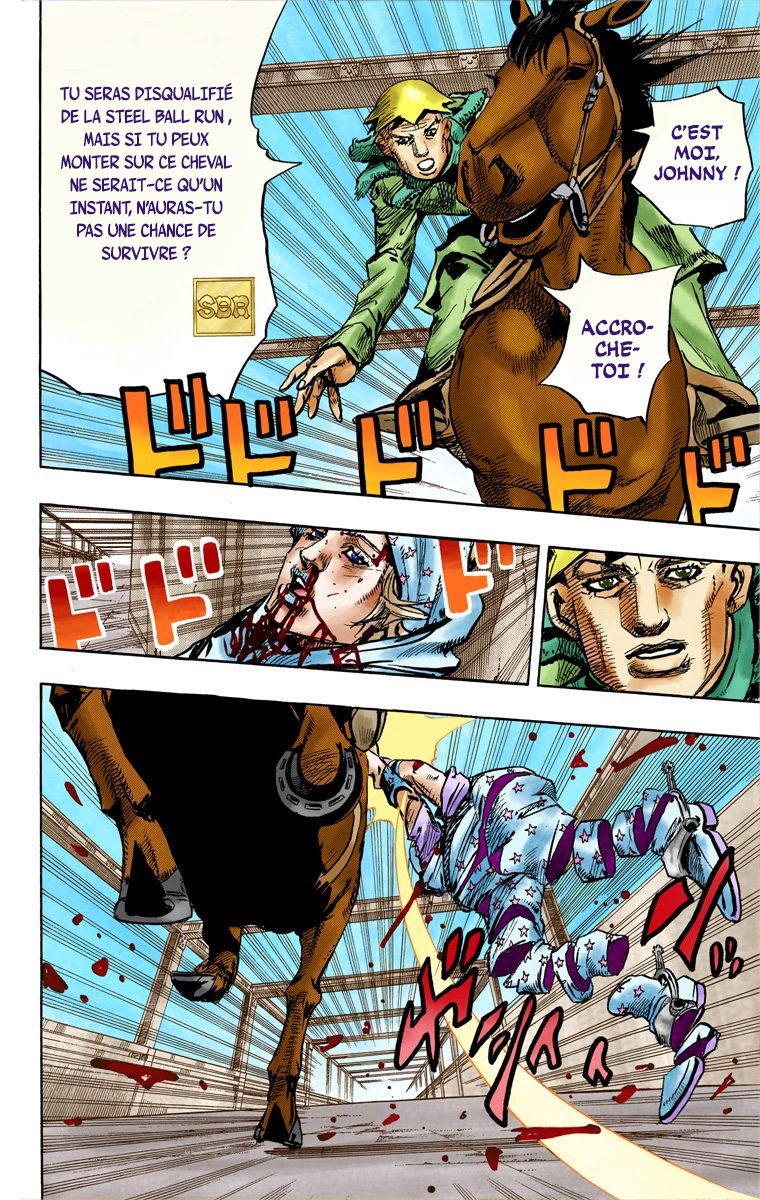 Read JoJo's Bizarre Adventure Part 7 Steel Ball Run Official Colored FR Manga Online